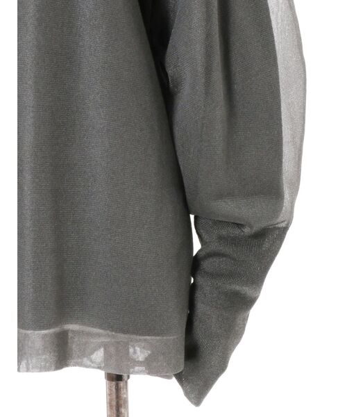 【セール】SEE THROUGH LAYERED KNIT / シースルーレイヤードニット（ニット/セーター）｜UN3D.（アンスリード）