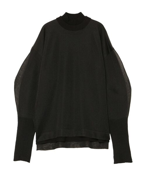 【セール】SEE THROUGH LAYERED KNIT / シースルーレイヤードニット（ニット/セーター）｜UN3D.（アンスリード）