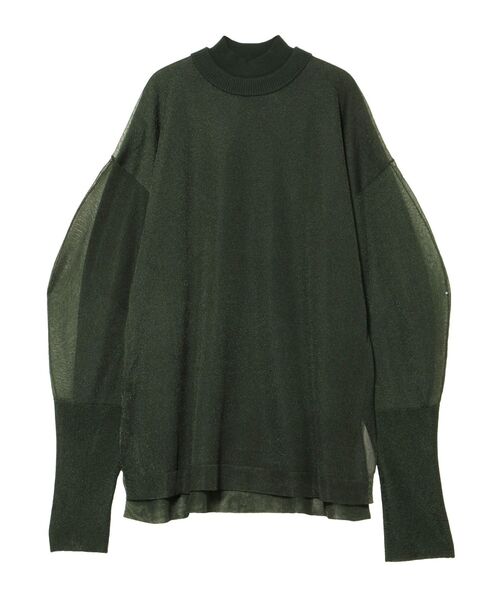 【セール】SEE THROUGH LAYERED KNIT / シースルーレイヤードニット（ニット/セーター）｜UN3D.（アンスリード）