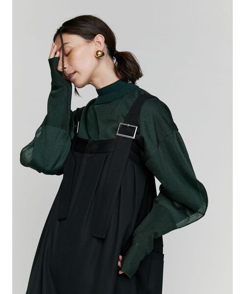 ✨新品✨UN3D. アンスリード シアーニット 配色ライン レイヤードトップス UN3D.（アンスリード）の「COLOR LINE SHEER KNIT TOP（ニット