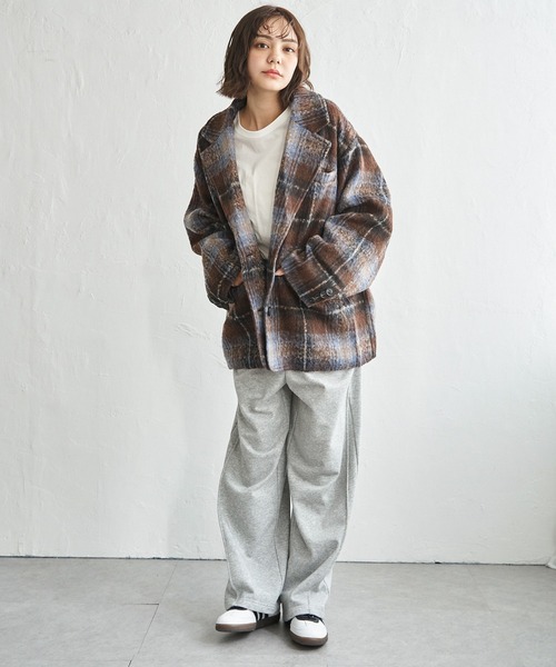 セール】【 notch.by yui 】 シャギービッグテーラージャケット