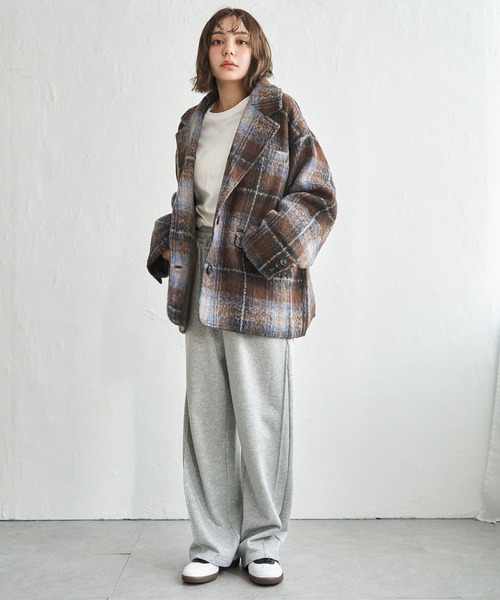 セール】【 notch.by yui 】 シャギービッグテーラージャケット