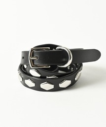 ADAM PATEK | ADAMPATEK/hexagonal studs leather belt/ナロー六角スタッズベルト(ベルト)