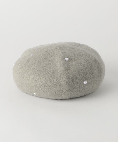 green label relaxing(グリーンレーベルリラクシング)の「GLR FP ベレー帽 / 帽子 / キッズ(ハンチング/ベレー帽・キッズ・ライトグレー/ブラウン・FREE)」の2枚目の写真