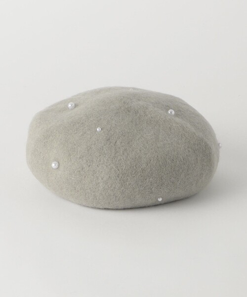 green label relaxing(グリーンレーベルリラクシング)の「GLR FP ベレー帽 / 帽子 / キッズ(ハンチング/ベレー帽・キッズ・ライトグレー/ブラウン・FREE)」の4枚目の写真