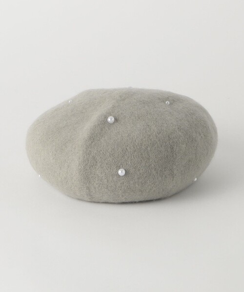 green label relaxing(グリーンレーベルリラクシング)の「GLR FP ベレー帽 / 帽子 / キッズ(ハンチング/ベレー帽・キッズ・ライトグレー/ブラウン・FREE)」の5枚目の写真