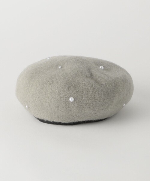 green label relaxing(グリーンレーベルリラクシング)の「GLR FP ベレー帽 / 帽子 / キッズ(ハンチング/ベレー帽・キッズ・ライトグレー/ブラウン・FREE)」の6枚目の写真