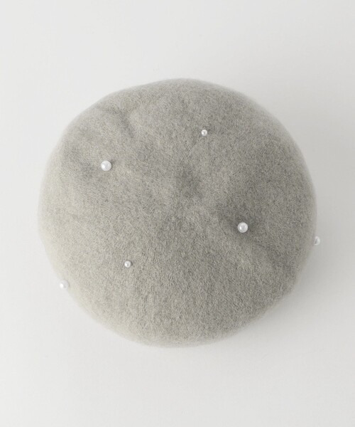 green label relaxing(グリーンレーベルリラクシング)の「GLR FP ベレー帽 / 帽子 / キッズ(ハンチング/ベレー帽・キッズ・ライトグレー/ブラウン・FREE)」の7枚目の写真