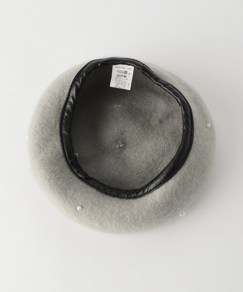 green label relaxing(グリーンレーベルリラクシング)の「GLR FP ベレー帽 / 帽子 / キッズ(ハンチング/ベレー帽・キッズ・ライトグレー/ブラウン・FREE)」の8枚目の写真