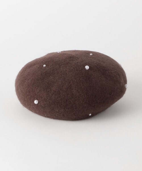 green label relaxing(グリーンレーベルリラクシング)の「GLR FP ベレー帽 / 帽子 / キッズ(ハンチング/ベレー帽・キッズ・ライトグレー/ブラウン・FREE)」の12枚目の写真