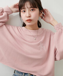【WEB限定】刺繍ロゴ裏毛プルオーバー