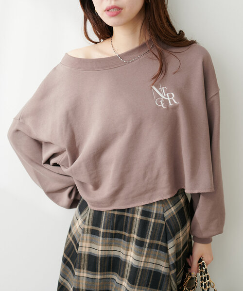 セール】【WEB限定】刺繍ロゴ裏毛プルオーバー（Tシャツ