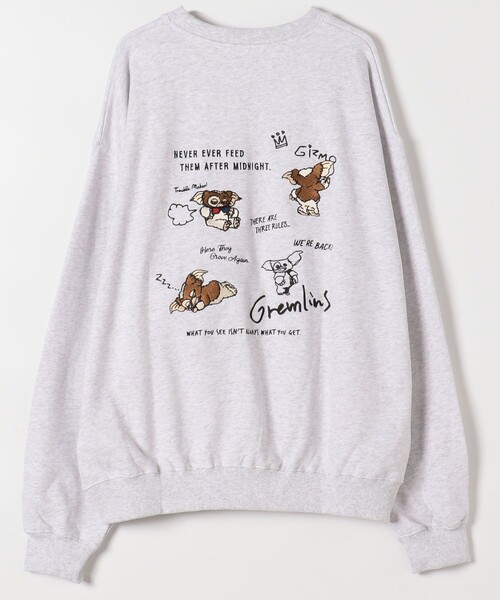 限定展開 GREMLINS/グレムリン ビッグシルエット マルチ刺繍 クルーネック スウェット(Tシャツ/カットソー)|FREAK\'S STORE(フリークスストア)