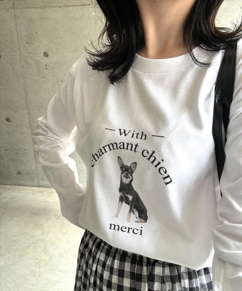 セール】アニマルプリントロングTシャツ（Tシャツ/カットソー