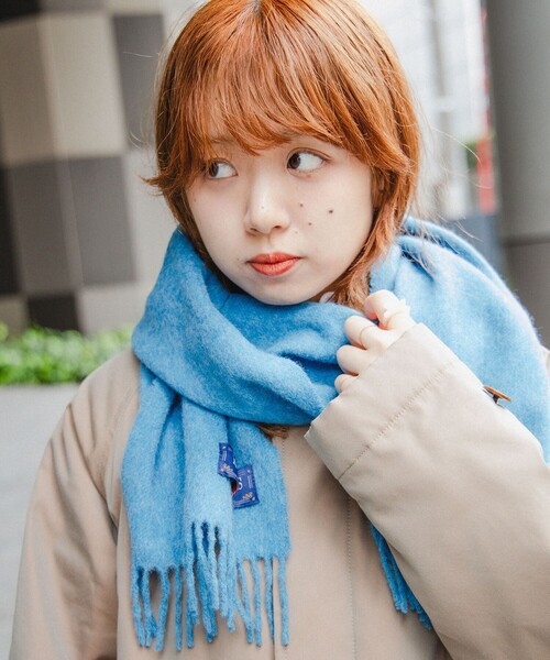 BEAMS BOY(ビームスボーイ)の「HIGHLAND TWEEDS / ソリッド ストール 小(マフラー・レディース・ライトブラウン/グレー系その他/ワイン/ブルー系その他3・ONE SIZE)」の18枚目の写真