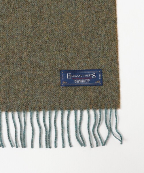 BEAMS BOY(ビームスボーイ)の「HIGHLAND TWEEDS / ソリッド ストール 小(マフラー・レディース・ライトブラウン/グレー系その他/ワイン/ブルー系その他3・ONE SIZE)」の11枚目の写真
