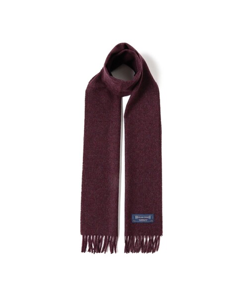 BEAMS BOY(ビームスボーイ)の「HIGHLAND TWEEDS / ソリッド ストール 小(マフラー・レディース・ライトブラウン/グレー系その他/ワイン/ブルー系その他3・ONE SIZE)」の10枚目の写真