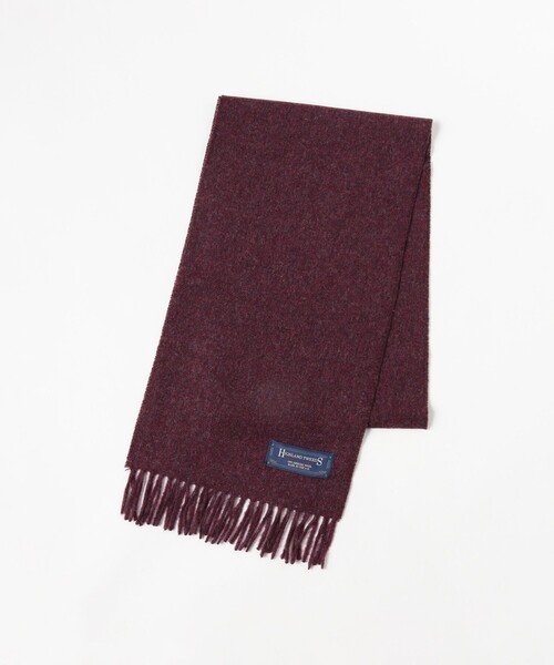 BEAMS BOY(ビームスボーイ)の「HIGHLAND TWEEDS / ソリッド ストール 小(マフラー・レディース・ライトブラウン/グレー系その他/ワイン/ブルー系その他3・ONE SIZE)」の9枚目の写真