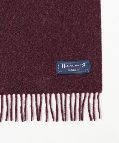 BEAMS BOY(ビームスボーイ)の「HIGHLAND TWEEDS / ソリッド ストール 小(マフラー・レディース・ライトブラウン/グレー系その他/ワイン/ブルー系その他3・ONE SIZE)」の8枚目の写真
