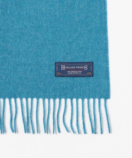 BEAMS BOY(ビームスボーイ)の「HIGHLAND TWEEDS / ソリッド ストール 小(マフラー・レディース・ライトブラウン/グレー系その他/ワイン/ブルー系その他3・ONE SIZE)」の5枚目の写真