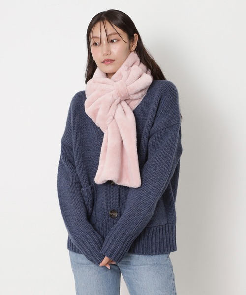 新品 sieor マフラー リボン バレエコア シズニルック ブラック ピンク