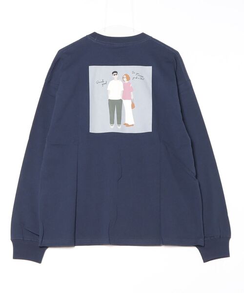 spiritoso(スピリトーゾ)の「ニュアンスカップル ロンT(Tシャツ/カットソー・レディース・ネイビー/杢グレー・FREE)」の20枚目の写真