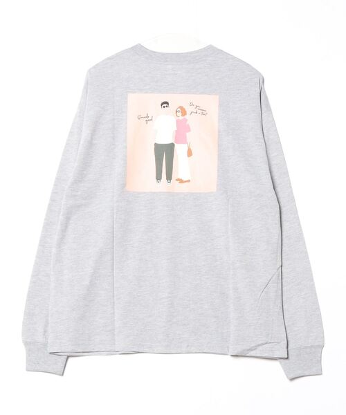 spiritoso(スピリトーゾ)の「ニュアンスカップル ロンT(Tシャツ/カットソー・レディース・ネイビー/杢グレー・FREE)」の21枚目の写真