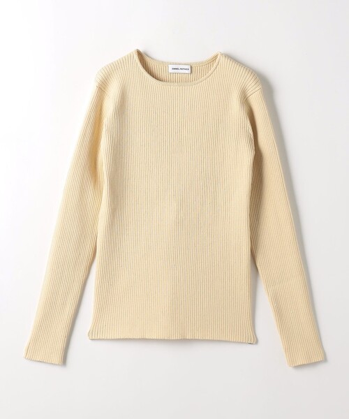 EMMEL REFINES（エメルリファインズ）の「＜EMMEL REFINES＞EM ミニスパンコール リブニット プルオーバー（ニット/セーター・レディース・ベージュ/レッド・FREE）」の2枚目の写真