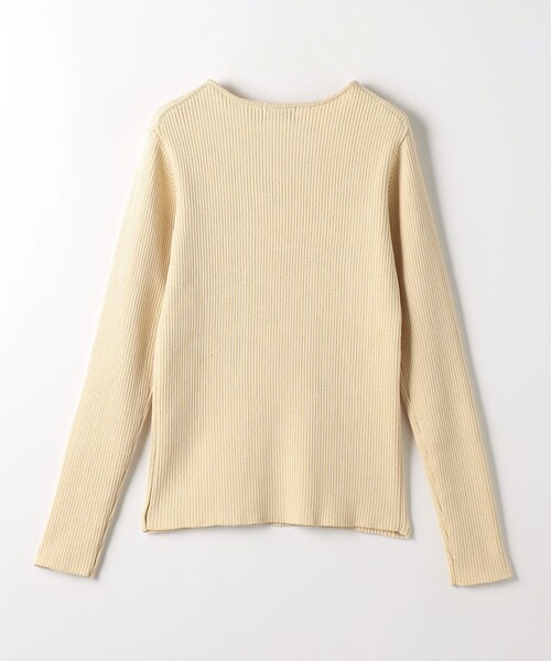 EMMEL REFINES（エメルリファインズ）の「＜EMMEL REFINES＞EM ミニスパンコール リブニット プルオーバー（ニット/セーター・レディース・ベージュ/レッド・FREE）」の10枚目の写真