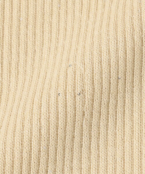 EMMEL REFINES（エメルリファインズ）の「＜EMMEL REFINES＞EM ミニスパンコール リブニット プルオーバー（ニット/セーター・レディース・ベージュ/レッド・FREE）」の13枚目の写真