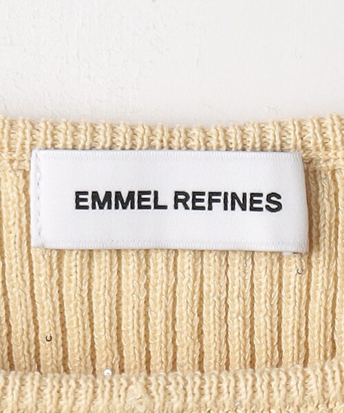 EMMEL REFINES（エメルリファインズ）の「＜EMMEL REFINES＞EM ミニスパンコール リブニット プルオーバー（ニット/セーター・レディース・ベージュ/レッド・FREE）」の18枚目の写真