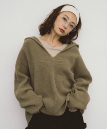 HANNE | フーディーニットプルオーバー(ニット/セーター)