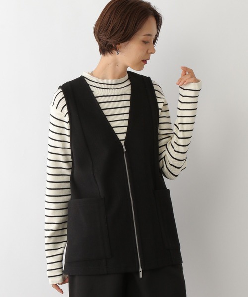 LEPSIM（レプシィム）の「ウールライクベスト　150334（ベスト・レディース・ブラック/チャコールグレー・FREE）」の12枚目の写真