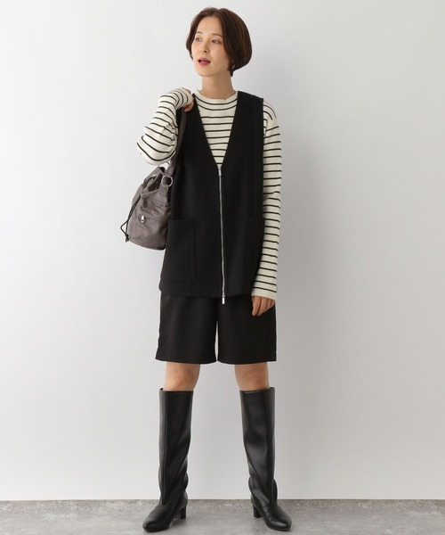 LEPSIM（レプシィム）の「ウールライクベスト　150334（ベスト・レディース・ブラック/チャコールグレー・FREE）」の14枚目の写真