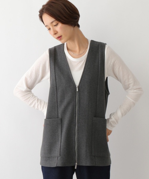 LEPSIM（レプシィム）の「ウールライクベスト　150334（ベスト・レディース・ブラック/チャコールグレー・FREE）」の16枚目の写真