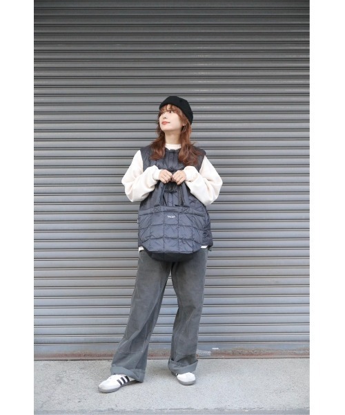 TAION（タイオン）の「【TAION】タイオン BASIC DOWN  SHIRRING TOTEBAG-S TAION-TOTE04A-S（トートバッグ・メンズ・その他1/その他2/その他3/その他4/レオパード/ブラック/その他・ONE SIZE）」の17枚目の写真