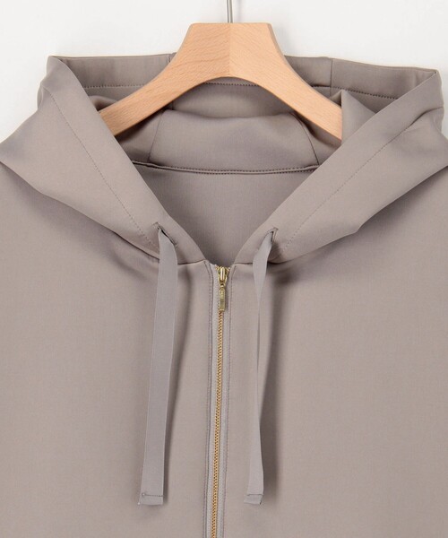 MICO COULIER/ジップパーカー/M/ポリエステル/GRY OUTLET限定 TIME SALE！］ZIPフリルパーカー（4-0818-5-04-002