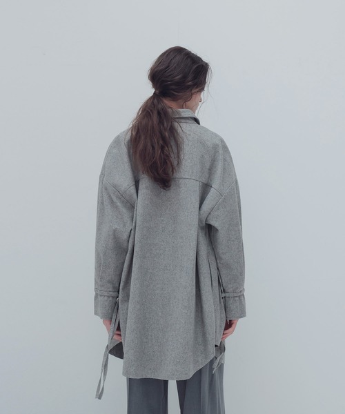 DRESSLAVE（ドレスレイブ）の「top flannel clean CPO(トップフランネルクリーンCPOジャケット)（その他アウター・レディース・ブラウン/グレー・38）」の4枚目の写真