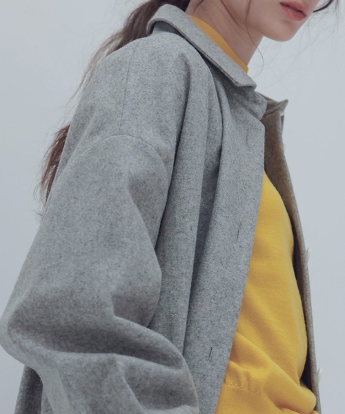 DRESSLAVE（ドレスレイブ）の「top flannel clean CPO(トップフランネルクリーンCPOジャケット)（その他アウター・レディース・ブラウン/グレー・38）」の6枚目の写真