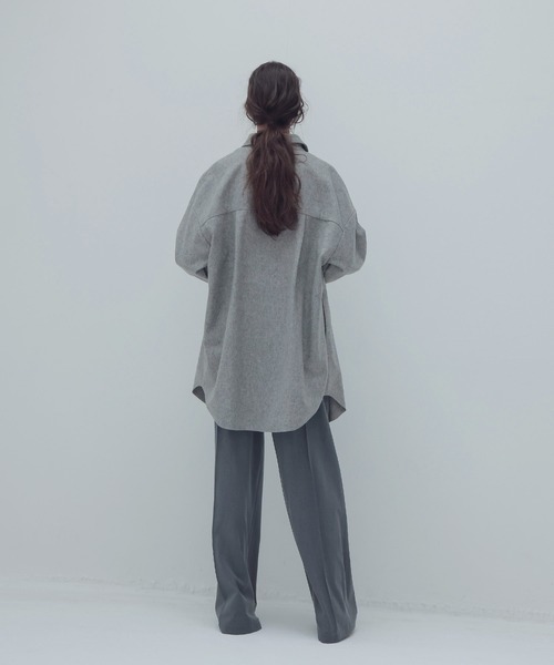 DRESSLAVE（ドレスレイブ）の「top flannel clean CPO(トップフランネルクリーンCPOジャケット)（その他アウター・レディース・ブラウン/グレー・38）」の11枚目の写真