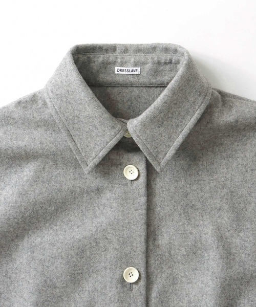 DRESSLAVE（ドレスレイブ）の「top flannel clean CPO(トップフランネルクリーンCPOジャケット)（その他アウター・レディース・ブラウン/グレー・38）」の12枚目の写真