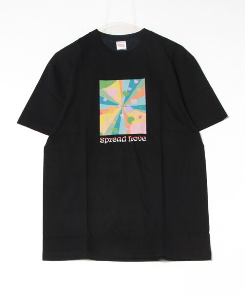 ARCHIVER(アーカイバ)の「【Spread Love】オリジナルプリント S/S T(Tシャツ/カットソー・レディース・ホワイト/ブラック・MEDIUM)」の2枚目の写真