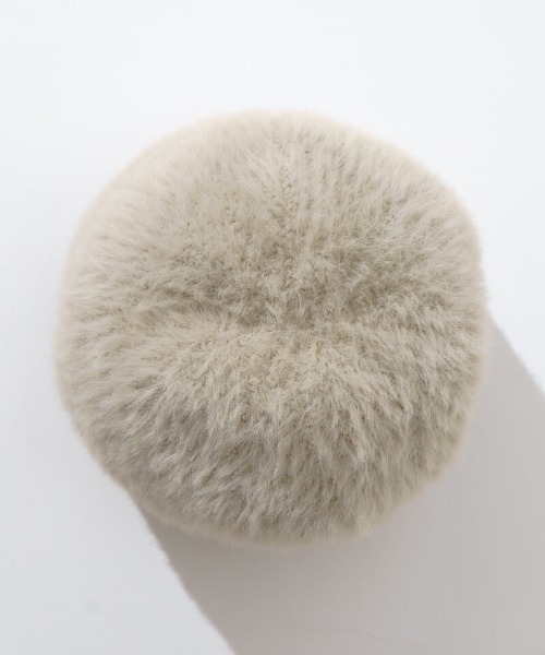flower(フラワー)の「フラッフィーニットキャップ(ニットキャップ/ビーニー・レディース・ブラック/ベージュ・FREE)」の13枚目の写真