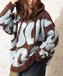 1111clothing(tH[N[WO)́yunisexz VM[jbg p[J[ / Shaggy Knit Parka(p[J[)