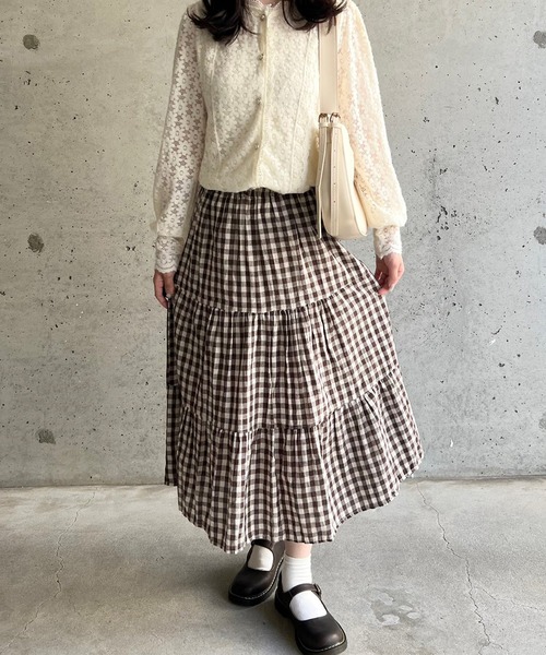 merrylatte(メリーラテ)の「フラワーレースカーディガンブラウス(シャツ/ブラウス・レディース・ホワイト・FREE/SMALL/LARGE)」の10枚目の写真