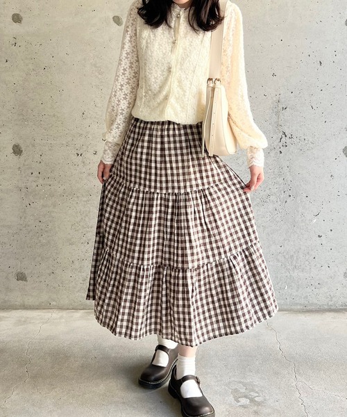 merrylatte(メリーラテ)の「フラワーレースカーディガンブラウス(シャツ/ブラウス・レディース・ホワイト・FREE/SMALL/LARGE)」の11枚目の写真