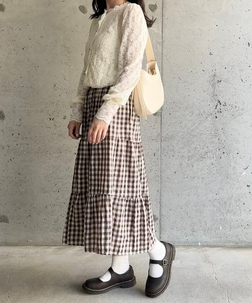 merrylatte(メリーラテ)の「フラワーレースカーディガンブラウス(シャツ/ブラウス・レディース・ホワイト・FREE/SMALL/LARGE)」の12枚目の写真