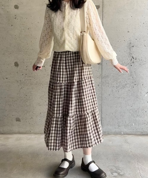 merrylatte(メリーラテ)の「フラワーレースカーディガンブラウス(シャツ/ブラウス・レディース・ホワイト・FREE/SMALL/LARGE)」の14枚目の写真