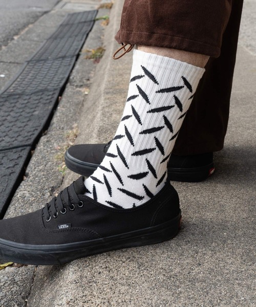 Subciety（サブサエティ）の「Steel socks（ソックス/靴下・メンズ・ブラック/ブラック×レッド/ホワイト・FREE）」の13枚目の写真