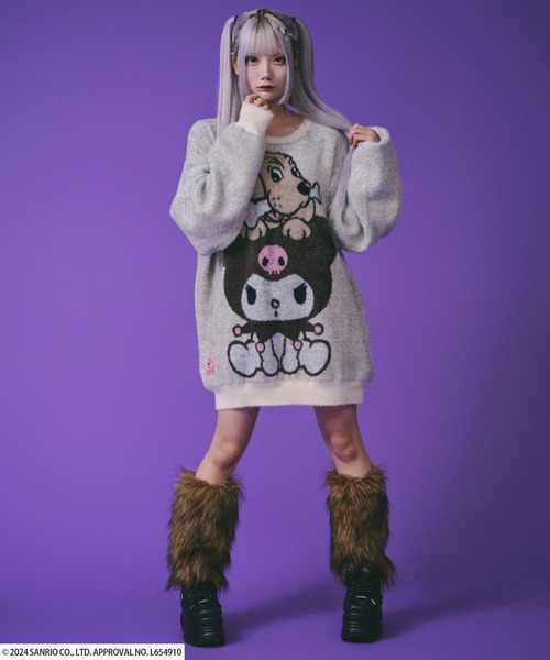 GALFY（ガルフィー）の「GALFY×クロミコラボ ふわふわシャギーニット